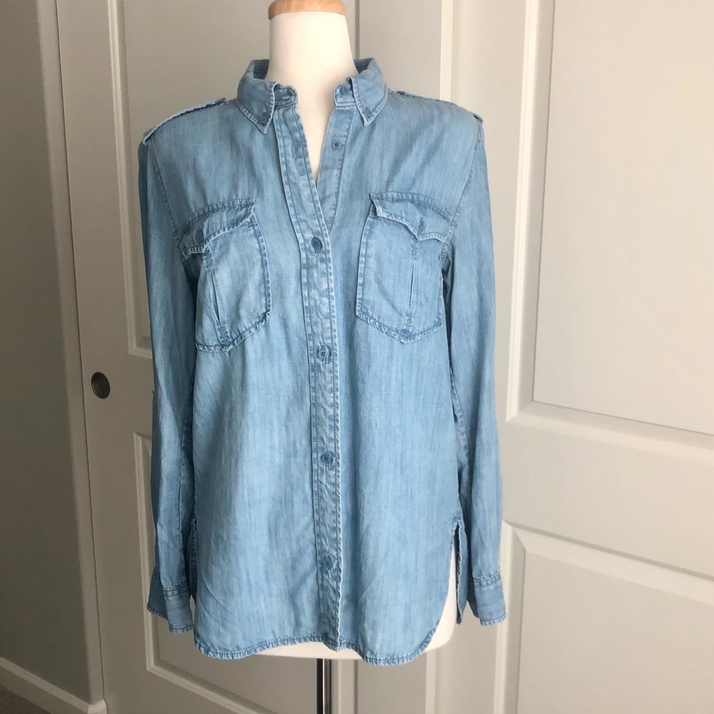 Aritzia Chambray Button Up - image 2
